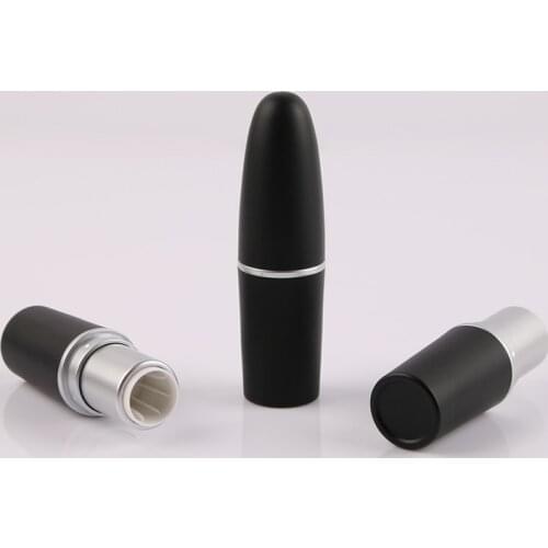 3Pcs/Lot Empty Bullet Lipstick Tube Black Color Empty Bullet Lipstick Case DIY Bullet Shape Lipstick Container