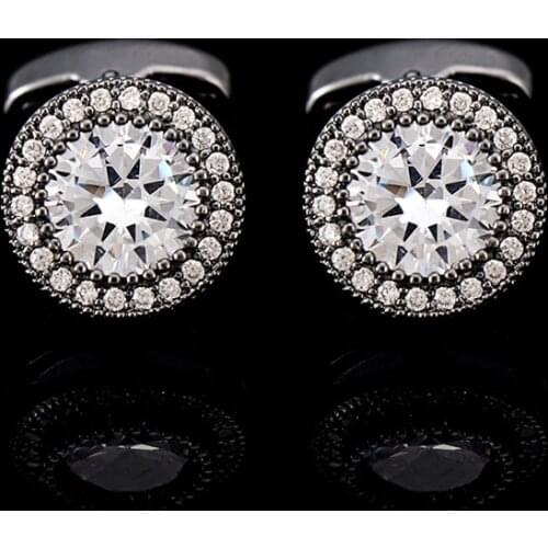 Luxury Mens French Zircon Cufflinks Womens Shirts Accessories Wedding Banquet Graduation Season High-end Mens Gifts Jewelry