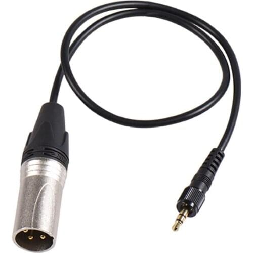 Canfon 3.5mm Locking TRS to XLR Output Balanced Audio Cable Compatible for SONY V1/D11/D21 Sennheiser Shure Wireless Microphone