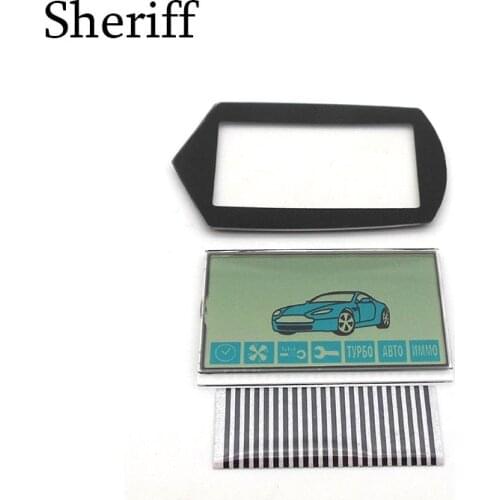 SHERIFF A91 flexible cable A91 LCD display+ keychain Glass Case for Starline A91 lcd remote control key Chain Zebra Stripes