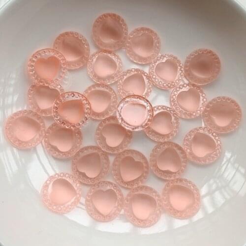 60pcs pink rhinestones loving heart Rhinestones Diamond Crystal Glitter rhinestones flat back resin jelly rhinestones