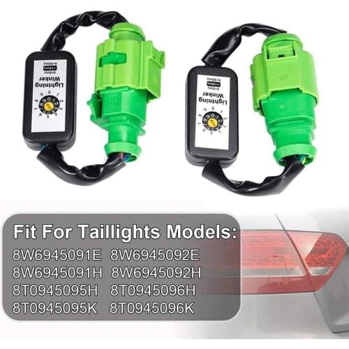 Dynamic Turn Signal Indicator LED Taillight Add-on Module Cable Wire Harness Car Light Accessories For Audi A5 S5 RS5 2012~ 2019