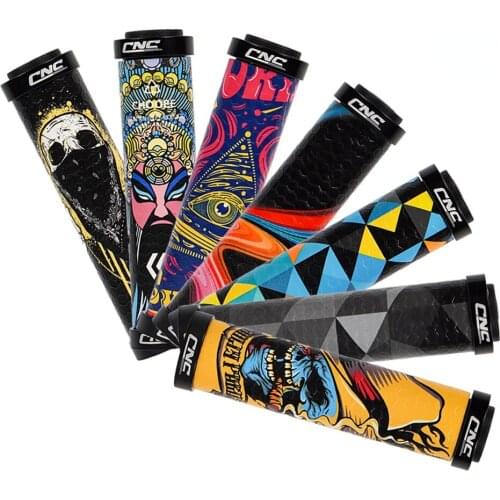 Bicycle Grips MTB Ultraight Mountain Bike Handlebar Grips Anti-skid Shock-absorbing Double Lock on Bike Grips