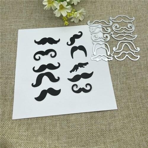 Funny beard set Metal Cutting Dies Stencils For DIY Scrapbooking Decorative Embossing Handcraft Die Cutting Template