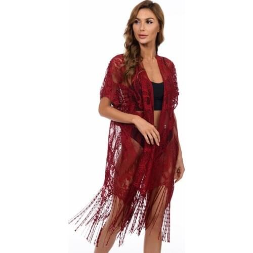 New Solid Floral Lace Wedding Clock Floral Women Bridal Shawl Black White Summer Cloak Wedding Party Accessories