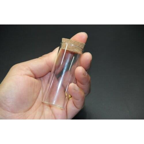 10pcs 30*75mm 35ml Empty Glass Transparent Clear Bottles With Cork Stopper Glass Vials Jars Food Storage Bottles Test Tube Jars