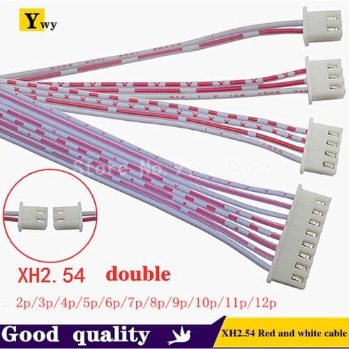 10PCS JST XH2.54 XH 2.54mm Single/Double Head Wire Cable Connector 2P/3/4/5/6/7/8/9/10P12 Pin Pitch Red Blue Male Female Plug