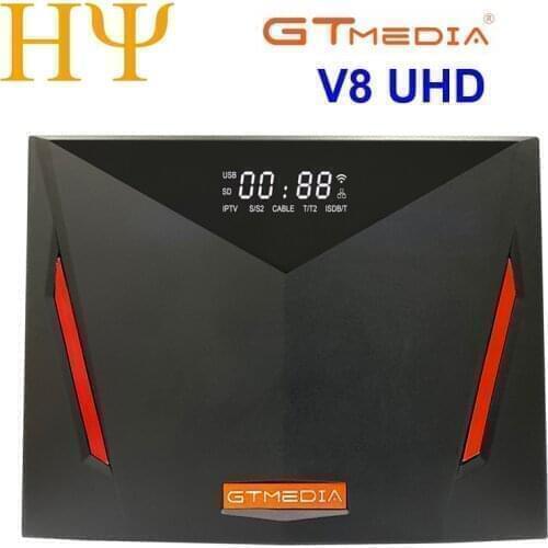 25PCS Gtmedia V8 UHD DVB-S2/S2X DVB-T2 DVB-C ATSC-C ISDBT Built WiFi satellite receiver better V8 NOVA V9 Super