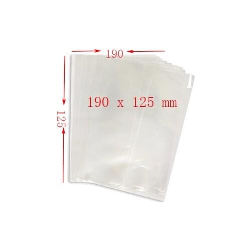 190W*125mmH White And Clear Sublimation Heat Shrink Bag