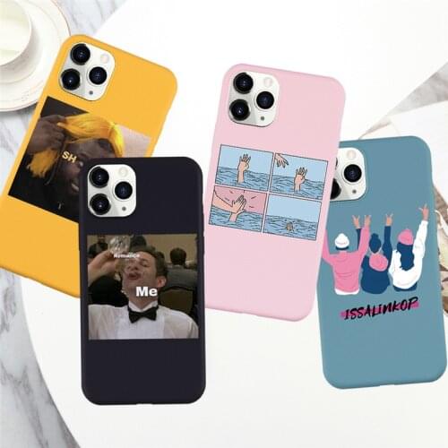INS Hot Funny Illustrations Phone Case for Iphone 11 Pro Max SE 2020 6 6s 7 8 Plus X XR XS Max soft Silcone Cover