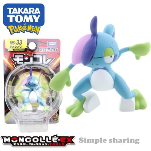 Takara Tomy Tomica Pokemon Pocket Monsters Moncolle MS-33 Drizzile 3-5cm Mini Resin Anime Figure Toys For Children Collectible