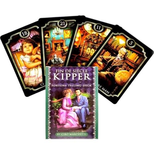 Fin De Siecle Kipper Fortune Telling Deck Tarot Cards Mystical Guidance Deck Divination Entertainment Partys Board Game 39PCS