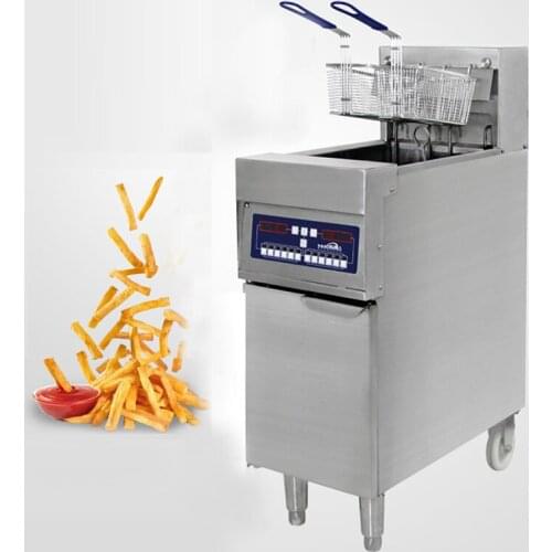 Commercial Electric Fryer Machine Intelligent Vertical Electric Frying Machine Single-tank Multifunctional Deep Fryer IPZL-18-1