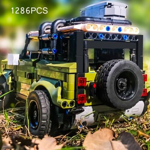 Technical 1:14 scale simulation land defender rover car building block orv vehicel bricks model toys collection for boys gift