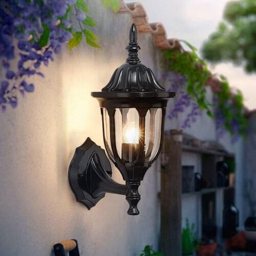 Outdoor Lighting Wall Lamp Retro Waterproof Courtyard Garden lights Landscape Lighting Porch Lights On The wall Street lamp