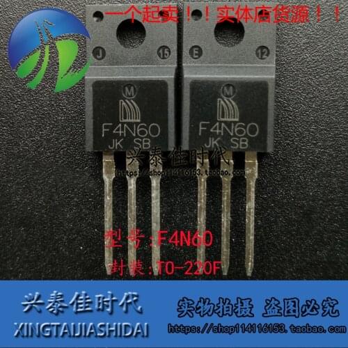 New 5pcs F4N60 TO-220F