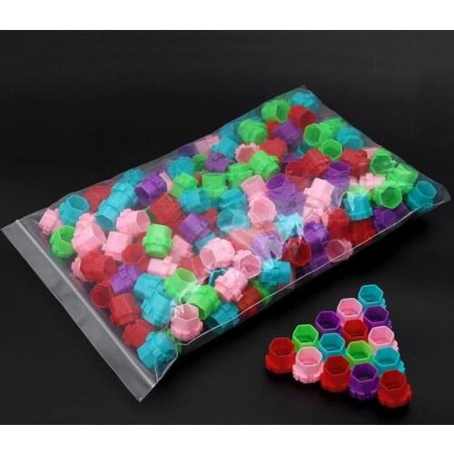 Professional 200Pcs/Lot Tattoo Accessory Honeycomb Shape Tattoo Ink Cups Much Colors Supply