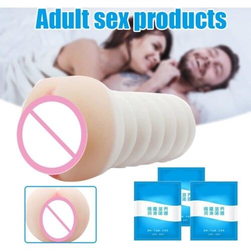 Hot Realistic Aircraft Cup Male Masturbation Toy Vagina Cup Flexible Sex Toys Massager for Men Adult Toy sy998