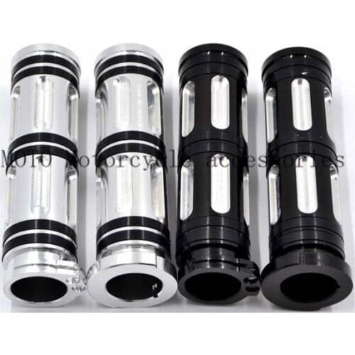 Motorbike Grips 1" 25mm Motorcycle Handlebar Hand Grips Handle bar For Harley Sportster XL883 XL1200 Touring Dyna Softail Custom