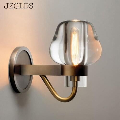 Modern Nordic Wall Lamp crystal gold iron Mounted Light LED Indoor Lighting for Restaurant Living Room Bedroom Corridor