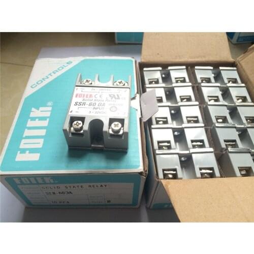 Solid state relay SSR-60DA 60A 3-32V DC TO 24-380V AC SSR 60DA relay solid state