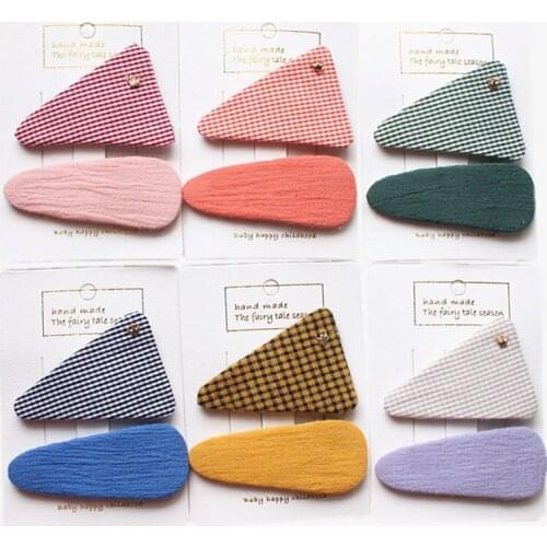 2PC/LOT резинки для волос Hair Clip For Girl Women аксессуары для девушек pince cheveux Triangle Glitter Star Hairpin accesorios