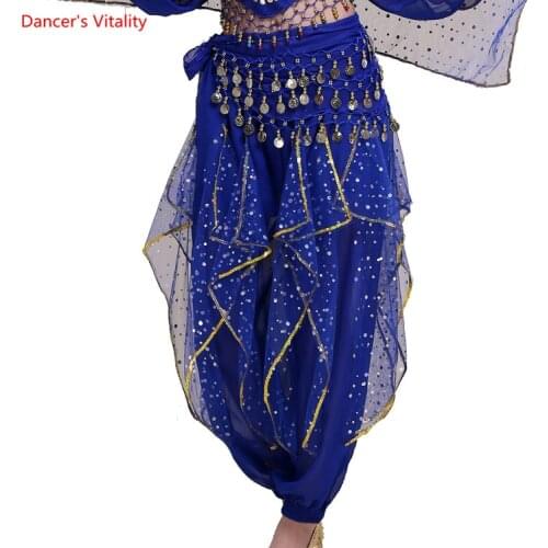 Women Clothing Veil Belly Dance Trousers Tribal Pants Indian Dance Vientre Dance Clothes Practice Belly Dance Pants egypt