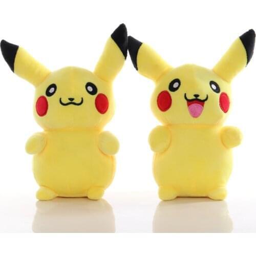 10pcs/lot TAKARA TOMY Pokemon Pikachu Plush Toys 20cm kawaii Pikachu Soft Stuffed Toys Doll Birthday Gifts for Children Kids
