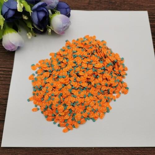 20g 5mm Carrot for Resin DIY Supplies Nails Art Polymer Clear Clay accessories DIY Sequins scrapbook shakes Paper Craft