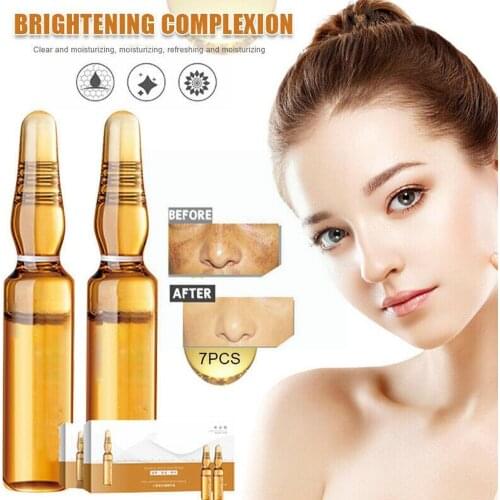 7 PCS/SET Nicotinamide Whitening Essence Ampoule Face Essence Care Set Shrink Anti-Age Whitening Skin Wrinkle Pores Moisturizin