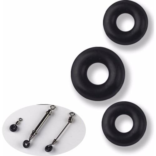 30Pcs/bag Fishing O Shaped Ring Tippet Connect Rubber Ring Fishing Line Connector Fishing Buffer Fishing Tackle