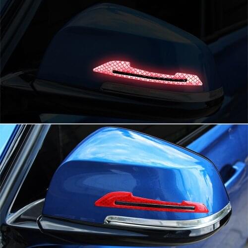 Car Reflective Rearview Mirror Stickers For hyundai accent solaris tucson 2017 getz ix35 santa fe coupe i20 veloster ix25 creta