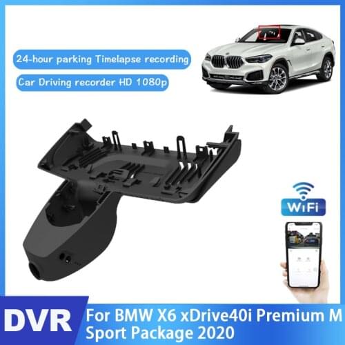 Driving Recorder Car Wifi Dvr Camera For BMW X6 xDrive40i Premium M Sport Package 2020 Novatek 96672 Car Dash Cam Video Recorder