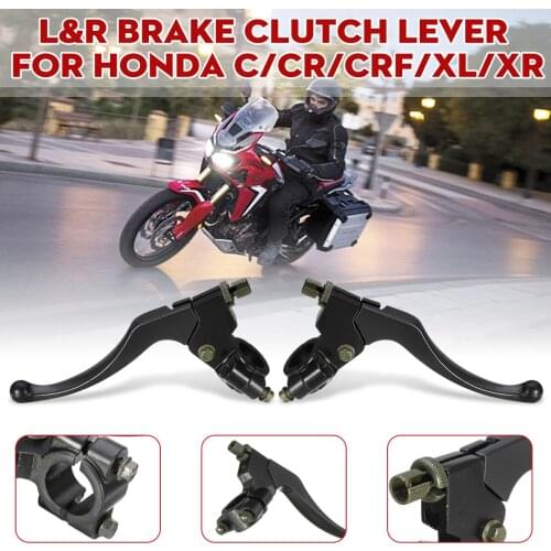 Black Left/Right Front Motorcycle Motorbike Brake Lever Perch Clutch For HONDA C/CR/CRF/XL 1977-2011 2012 2013 2014 2015 2016