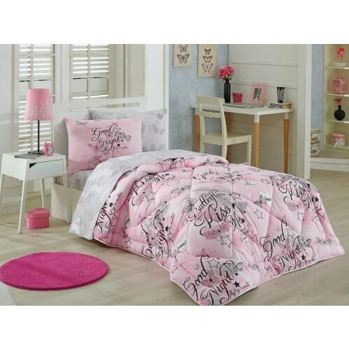 Cotton Box Single Bedding Set, Bedding Set, Teen Room Decor, Quilt, Bed Sheets, Pillow Cases are produced in Turkey Feeling