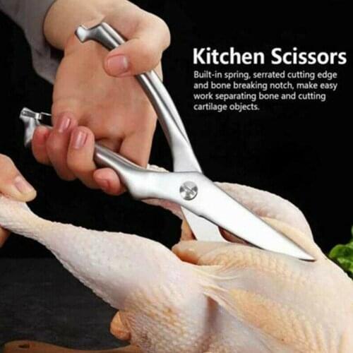 Strong Chicken Bone Cut Chicken and Duck Fish Scissors Tools Food Kitchen Accessories Multifunctional Food Steel B4B2