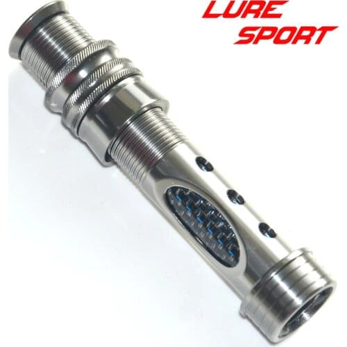 LureSport 2pcs Fly Reel seat Aluminum body Carbon Tube Fishing Rod Building Component Repair Pole DIY Accessory