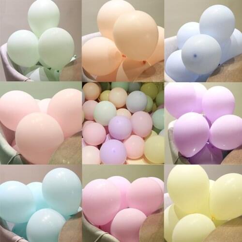 5-36inch Macaron Pastel Latex Baloons Wedding Decoration Girl Baby Shower Arche Ballon Anniversaire Wholesale Balls For Birthday
