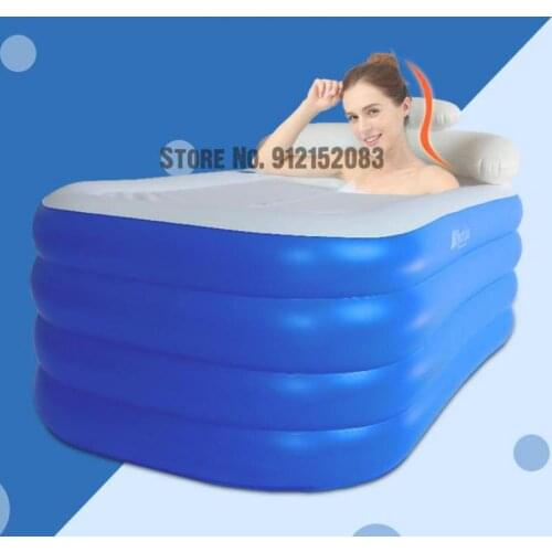 Inflatable Bathtub Bathtub Adult Folding Thickened Bathtub Household Full Body Bidet Bathtub Portable Bathtub