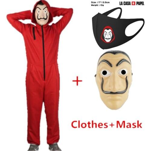 New mask Salvador Dali La Casa De Papel Costume & Face Mask Cosplay The House of Paper Playing Party Adult Cosplay Money Heist