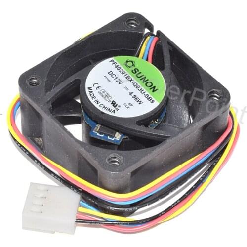 Genuine New PF40201BX-Q03U-SB9 DC 12V 4.98W 40x40x20mm 4-Pin Cooling Fan