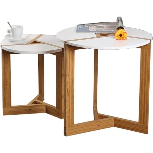 European-style furniture simple and stylish round edge few living room coffee round table hotel small table