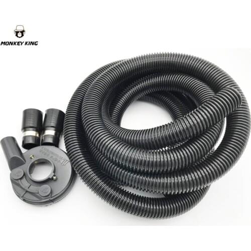 Vacuum Grinding Dust Guard Shroud Kit with 5mm Hose Pipe for Angle Grinder Hand Held Grinder Convertible Universal