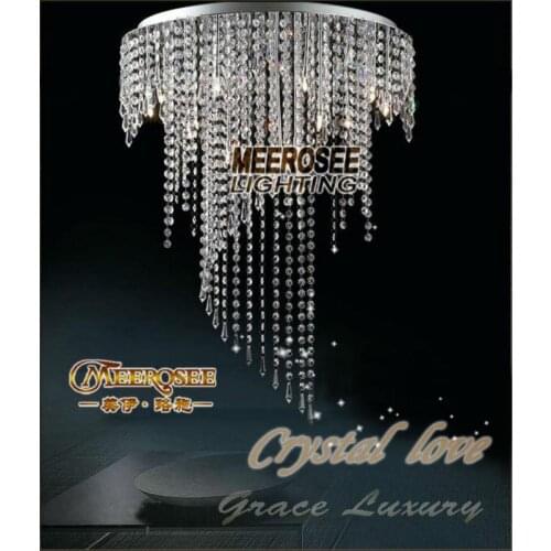 Spiral crystal ceiling lamp lustres crystal light Clear ceiling lighting Guaranteed 100% prompt shipping MD8551-L8
