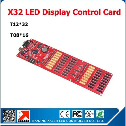 LED dislay control card China manufacturer X32 control card support 14 languages single dual full color led sign control card