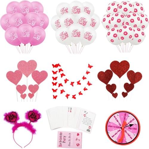 Party Decoration Bride To Be Supplies Funny Hen Party Temporary Sticker Balloon for Bridal Shower Bride Veil Wedding Decor