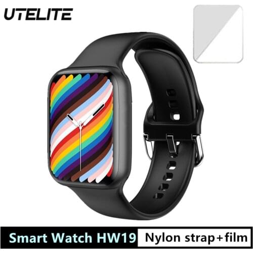 UTELITE IWO HW19 Smartwatch Bluetooth-compatible Call 1.77 inch Screen 44mm Heart Rate Women Men Watch Series 6 PK HW16 HW22 W26