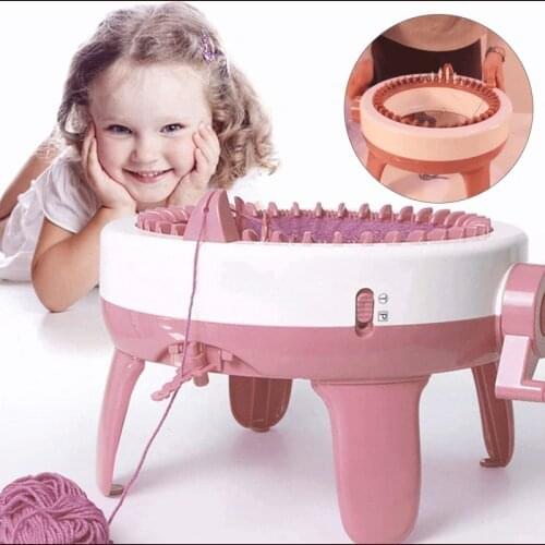 48 Needles Handmade Wool Knitting Machine Cylinder Wool Loom Hand-knitted Scarf Sweater Hat Socks Lazy Artifact Without Box