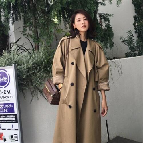 2020 Hotsale Spring Long Light Trench Coat Winter Women Warm Lapel Female Womens Windbreaker Long Sleeve Lady Casual