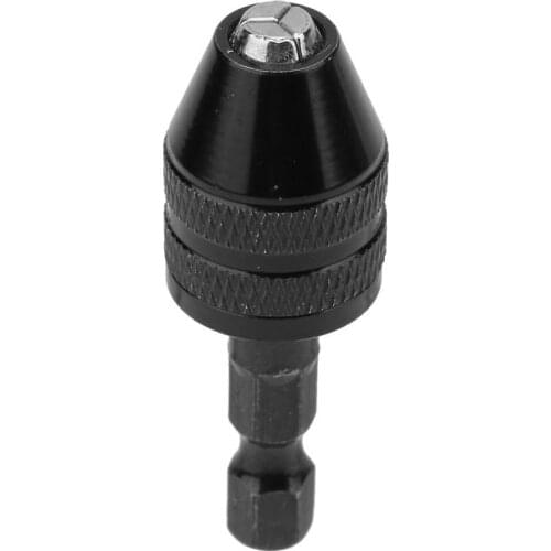 0.3-3.6mm Keyless Drill Chuck 1/4" Drill Bit Chuck Hex Shank Quick Change Adapter Converter